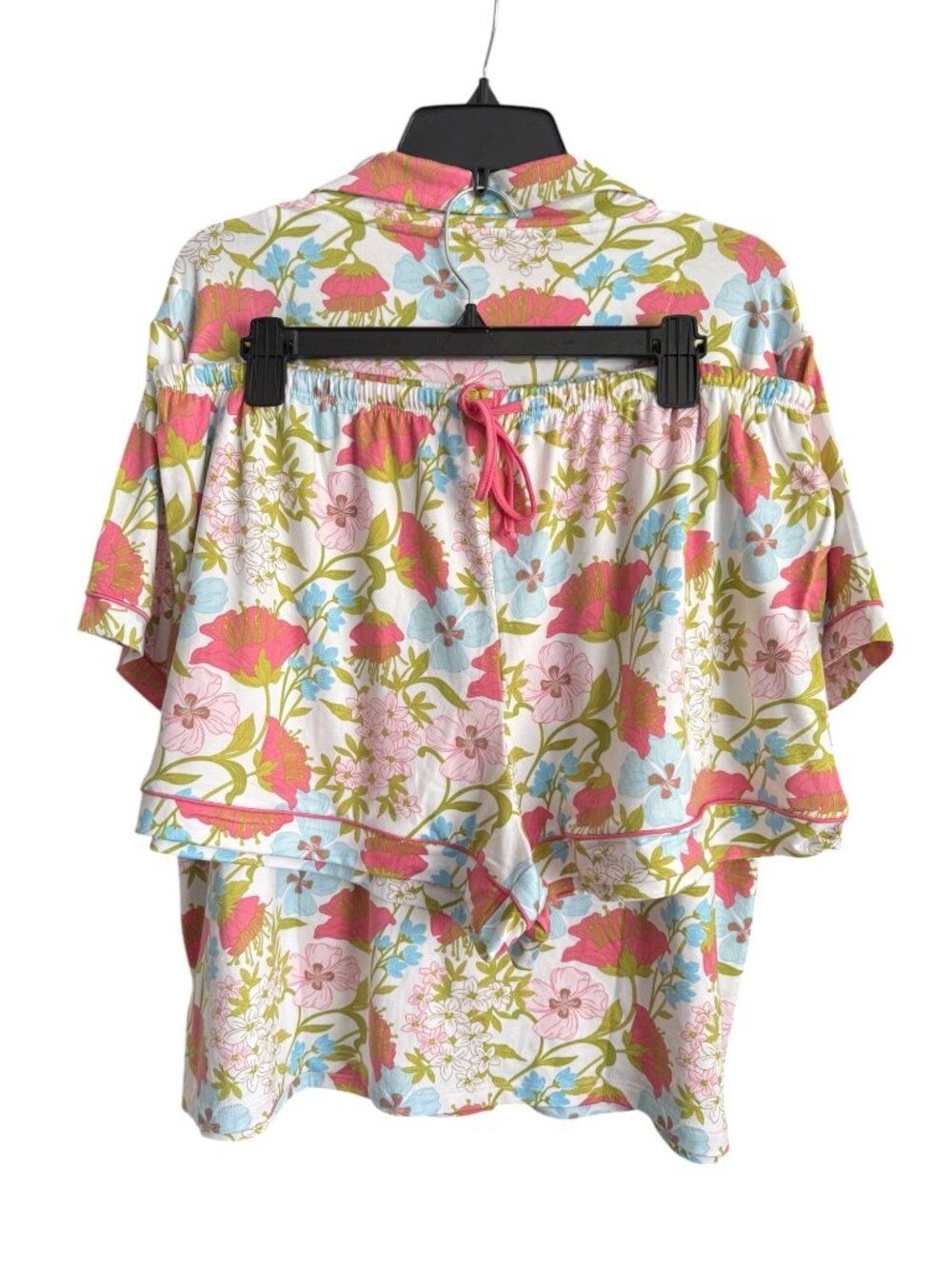 NWT Vera Bradley Womens Floral Pajama Set XL Button-Up Shirt Shorts Pockets - Picture 3 of 14